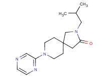 2-isobutyl-8-(2-pyrazinyl)-2,8-diazaspiro[4.5]decan-3-one
