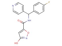 N-[(4-fluorophenyl)(pyridin-4-yl)methyl]-3-hydroxyisoxazole-5-carboxamide