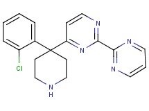 4-[4-(2-chlorophenyl)-4-piperidinyl]-2,2'-bipyrimidine hydrochloride