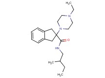 2-(4-ethyl-1-piperazinyl)-N-(2-methylbutyl)-2-indanecarboxamide