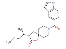 8-(1H-indol-5-ylcarbonyl)-3-(1-methylbutyl)-1-oxa-3,8-diazaspiro[4.5]decan-2-one