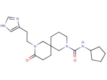 N-cyclopentyl-8-[2-(1H-imidazol-4-yl)ethyl]-9-oxo-2,8-diazaspiro[5.5]undecane-2-carboxamide