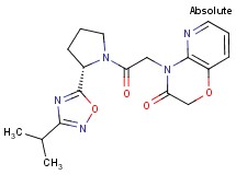 4-{2-[(2S)-2-(3-isopropyl-1,2,4-oxadiazol-5-yl)pyrrolidin-1-yl]-2-oxoethyl}-2H-pyrido[3,2-b][1,4]oxazin-3(4H)-one