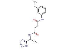 N-(3-ethylphenyl)-N'-[1-(1H-1,2,4-triazol-5-yl)ethyl]succinamide