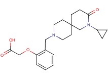{2-[(2-cyclopropyl-3-oxo-2,9-diazaspiro[5.5]undec-9-yl)methyl]phenoxy}acetic acid