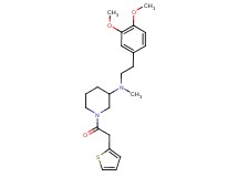 N-[2-(3,4-dimethoxyphenyl)ethyl]-N-methyl-1-(2-thienylacetyl)-3-piperidinamine