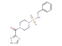 N-benzyl-4-(1H-1,2,4-triazol-3-ylcarbonyl)piperazine-1-sulfonamide