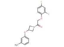 1-[(2,4-difluorophenoxy)acetyl]-3-(3-methylphenoxy)azetidine