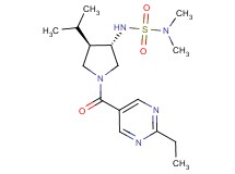 N'-{(3S*,4R*)-1-[(2-ethyl-5-pyrimidinyl)carbonyl]-4-isopropyl-3-pyrrolidinyl}-N,N-dimethylsulfamide
