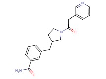 3-{[1-(pyridin-3-ylacetyl)pyrrolidin-3-yl]methyl}benzamide