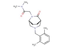 2-[(1S*,5R*)-3-(2,6-dimethylbenzyl)-7-oxo-3,6-diazabicyclo[3.2.2]non-6-yl]-N,N-dimethylacetamide