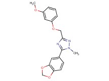 5-(1,3-benzodioxol-5-yl)-3-[(3-methoxyphenoxy)methyl]-1-methyl-1H-1,2,4-triazole