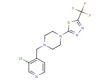 1-[(3-chloropyridin-4-yl)methyl]-4-[5-(trifluoromethyl)-1,3,4-thiadiazol-2-yl]piperazine