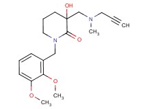 1-(2,3-dimethoxybenzyl)-3-hydroxy-3-{[methyl(prop-2-yn-1-yl)amino]methyl}piperidin-2-one
