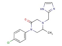 1-(4-chlorophenyl)-4-(1H-imidazol-2-ylmethyl)-5-methyl-2-piperazinone