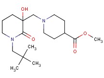 methyl 1-{[1-(2,2-dimethylpropyl)-3-hydroxy-2-oxo-3-piperidinyl]methyl}-4-piperidinecarboxylate