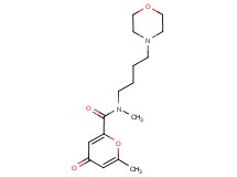 N,6-dimethyl-N-(4-morpholin-4-ylbutyl)-4-oxo-4H-pyran-2-carboxamide