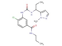 4-chloro-3-[({[1-(1-methyl-1H-pyrazol-5-yl)propyl]amino}carbonyl)amino]-N-propylbenzamide