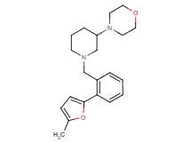 4-{1-[2-(5-methyl-2-furyl)benzyl]-3-piperidinyl}morpholine