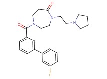 1-[(3'-fluoro-3-biphenylyl)carbonyl]-4-[2-(1-pyrrolidinyl)ethyl]-1,4-diazepan-5-one
