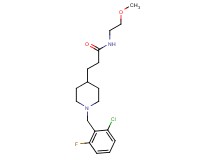 3-[1-(2-chloro-6-fluorobenzyl)-4-piperidinyl]-N-(2-methoxyethyl)propanamide
