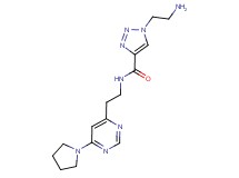 1-(2-aminoethyl)-N-{2-[6-(1-pyrrolidinyl)-4-pyrimidinyl]ethyl}-1H-1,2,3-triazole-4-carboxamide dihydrochloride