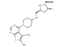 1-(5,6-dimethylthieno[2,3-d]pyrimidin-4-yl)-N-{[(2S,4S)-4-fluoropyrrolidin-2-yl]methyl}piperidin-4-amine