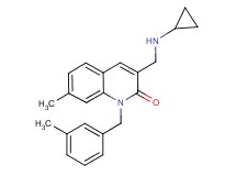 3-[(cyclopropylamino)methyl]-7-methyl-1-(3-methylbenzyl)-2(1H)-quinolinone