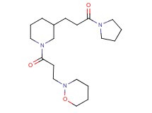2-(3-oxo-3-{3-[3-oxo-3-(1-pyrrolidinyl)propyl]-1-piperidinyl}propyl)-1,2-oxazinane