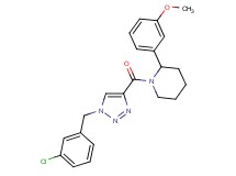 1-{[1-(3-chlorobenzyl)-1H-1,2,3-triazol-4-yl]carbonyl}-2-(3-methoxyphenyl)piperidine