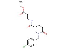 ethyl N-{[1-(4-chlorobenzyl)-6-oxo-3-piperidinyl]carbonyl}-beta-alaninate