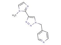 4-{[4-(1-methyl-1H-imidazol-2-yl)-1H-1,2,3-triazol-1-yl]methyl}pyridine