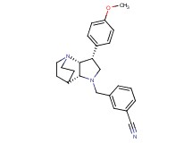 3-{[(3R*,3aR*,7aR*)-3-(4-methoxyphenyl)hexahydro-4,7-ethanopyrrolo[3,2-b]pyridin-1(2H)-yl]methyl}benzonitrile