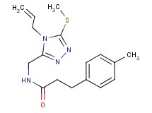 N-{[4-allyl-5-(methylthio)-4H-1,2,4-triazol-3-yl]methyl}-3-(4-methylphenyl)propanamide
