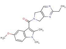 2-ethyl-6-[(5-methoxy-1,2-dimethyl-1H-indol-3-yl)carbonyl]-6,7-dihydro-5H-pyrrolo[3,4-d]pyrimidine