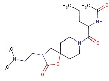 N-[1-({3-[2-(dimethylamino)ethyl]-2-oxo-1-oxa-3,8-diazaspiro[4.5]dec-8-yl}carbonyl)butyl]acetamide