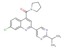 7-chloro-2-(2-isopropylpyrimidin-5-yl)-4-(pyrrolidin-1-ylcarbonyl)quinoline