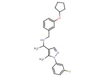 N-[3-(cyclopentyloxy)benzyl]-1-[1-(3-fluorophenyl)-5-methyl-1H-pyrazol-4-yl]ethanamine