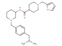 1-(2-furylmethyl)-N-[1-(4-isobutylbenzyl)-3-piperidinyl]-4-piperidinecarboxamide