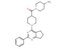 1-{[1-(2-phenyl-6,7-dihydro-5H-cyclopenta[d]pyrimidin-4-yl)-4-piperidinyl]carbonyl}-4-piperidinamine dihydrochloride