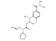 3-{2-[allyl(cyclopentyl)amino]-2-oxoethyl}-N,N,4-trimethyl-3,4-dihydro-2H-1,4-benzoxazine-6-carboxamide