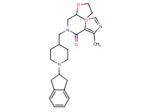 N-{[1-(2,3-dihydro-1H-inden-2-yl)-4-piperidinyl]methyl}-4-methyl-N-(tetrahydro-2-furanylmethyl)-1,3-oxazole-5-carboxamide