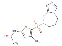 N-[5-(6,7-dihydro-5H-imidazo[1,5-a][1,4]diazepin-8(9H)-ylsulfonyl)-4-methyl-1,3-thiazol-2-yl]acetamide