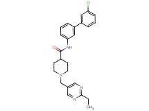 N-(3'-chloro-3-biphenylyl)-1-[(2-ethyl-5-pyrimidinyl)methyl]-4-piperidinecarboxamide