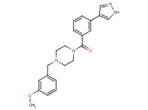 1-(3-methoxybenzyl)-4-[3-(1H-pyrazol-4-yl)benzoyl]piperazine