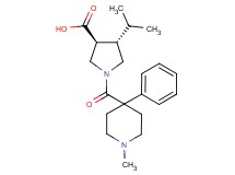(3S*,4S*)-4-isopropyl-1-[(1-methyl-4-phenyl-4-piperidinyl)carbonyl]-3-pyrrolidinecarboxylic acid