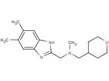 [(5,6-dimethyl-1H-benzimidazol-2-yl)methyl]methyl(tetrahydro-2H-pyran-4-ylmethyl)amine bis(trifluoroacetate)