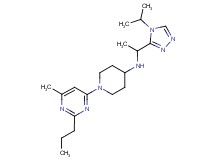 N-[1-(4-isopropyl-4H-1,2,4-triazol-3-yl)ethyl]-1-(6-methyl-2-propylpyrimidin-4-yl)piperidin-4-amine