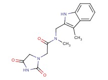2-(2,4-dioxoimidazolidin-1-yl)-N-methyl-N-[(3-methyl-1H-indol-2-yl)methyl]acetamide