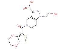 5-(2,3-dihydrothieno[3,4-b][1,4]dioxin-5-ylcarbonyl)-1-(2-hydroxyethyl)-4,5,6,7-tetrahydro-1H-pyrazolo[4,3-c]pyridine-3-carboxylic acid